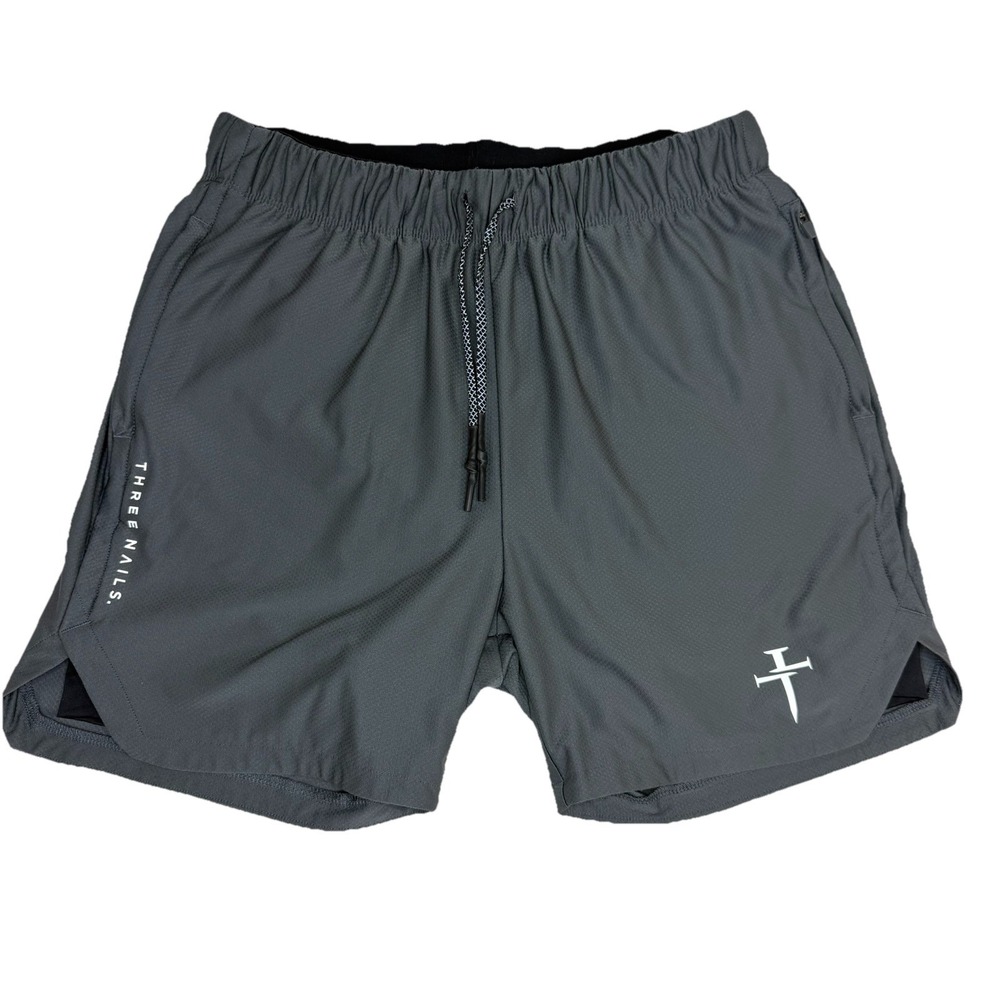 Three Nails Pro Tech 2.0 Men's Liner Shorts Sz Medium Gray Gym Workout Training